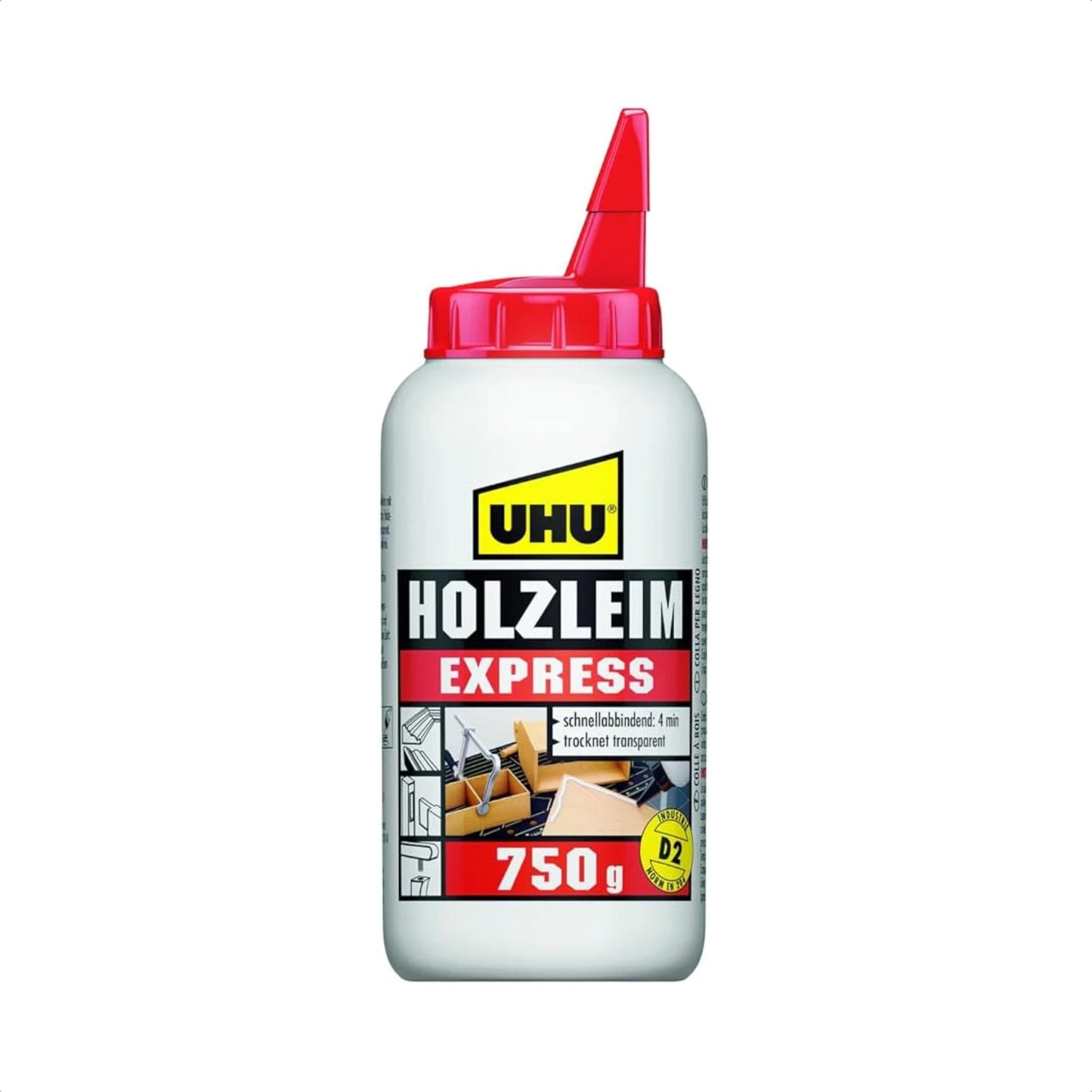 UHU Holzleim EXPRESS, Transparent abbindend
